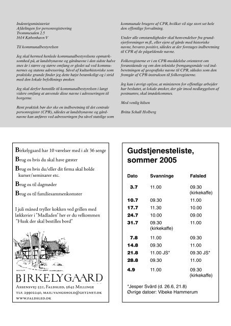 Sommer 2005 - Faldsled - Millinge - Svanninge