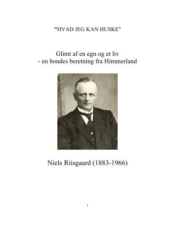 Hvad jeg kan huske - Hans Ulrik Riisgård