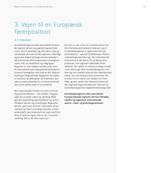 Begivenhedsstrategi for hovedstadsregionen - Region Hovedstaden