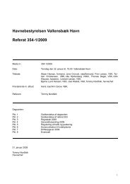 Havnebestyrelsen Vallensbæk Havn Referat 354-1/2009