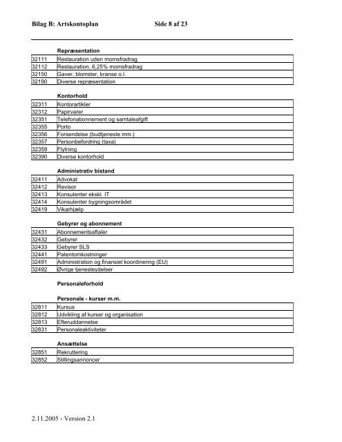 konteringsinstruks for københavns universitet