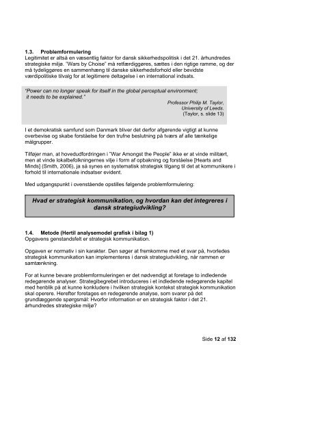 Strategisk kommunikation og strategiudvikling - Forsvarsakademiet