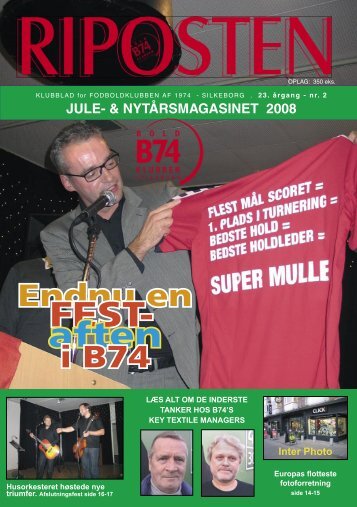 jule- & nytårsmagasinet 2008 - Fodboldklubben B74