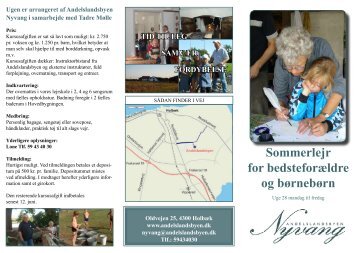 Sommerlejr for bedsteforældre - Andelslandsbyen Nyvang