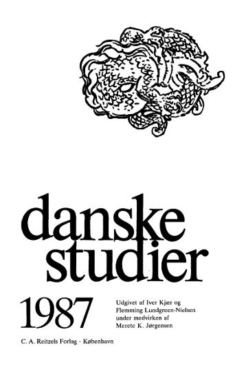 1987 Udgivet af Iver Kjær og Flemming Lundgreen ... - Danske Studier