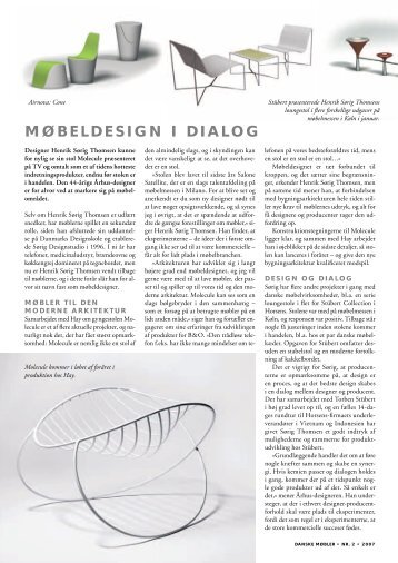 MØBELDESIGN I DIALOG