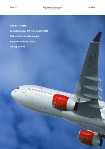 David S. Hansen Bacheloropgave HA- 6 Semester 2010 SAS ... - VBN