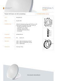 Pressalit 1000 Norden, inkl. BJ9 universalbeslag Nr. 384000 ... - NRF