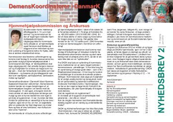 Nyhedsbrev 2, 2012 - DemensKoordinatorer i DanmarK