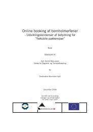 Online booking af bornholmerferier - CRT - Center for Regional- og ...