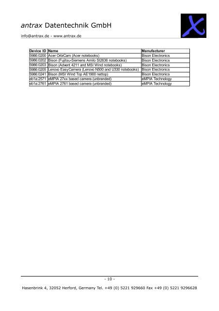 antrax Datentechnik GmbH - antrax.de