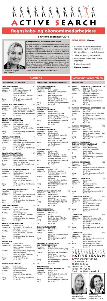 regnskabs- og økonomimedarbejdere - Active Search 1998 A/S