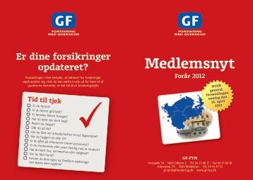 Medlemsnyt Forår 2012 - GF Forsikring