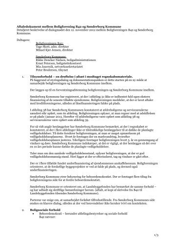 B42 - Aftaledokument - Sønderborg Kommune