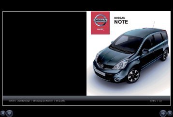 brochure for Nissan Note