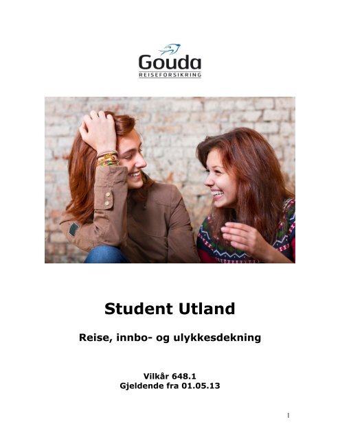 Dekningsoversikt Student Utland - Gouda Reiseforsikring