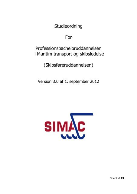 studieplan - Simac