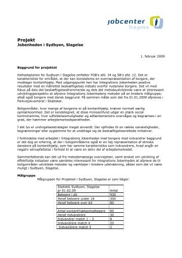 projekt sydbyen i slagelse - Slagelse Kommune