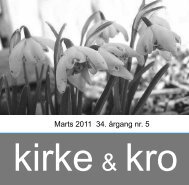 Marts 2011 34. årgang nr. 5 - Nødebo Kro