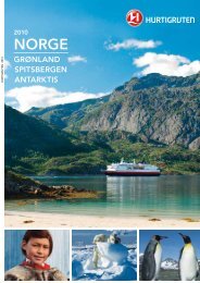 GR0NLAND SPITSBERGEN ANTARKTIS - Hurtigruten
