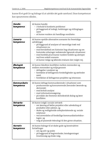 Kompetence og curriculum - Institut for Uddannelse og Pædagogik ...