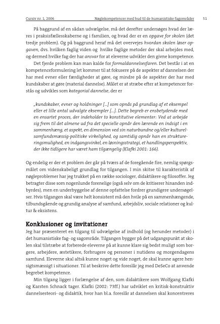 Kompetence og curriculum - Institut for Uddannelse og Pædagogik ...