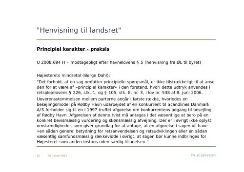 Svend Erik Holm - Henvisning til landsret - Danmarks Skatteadvokater