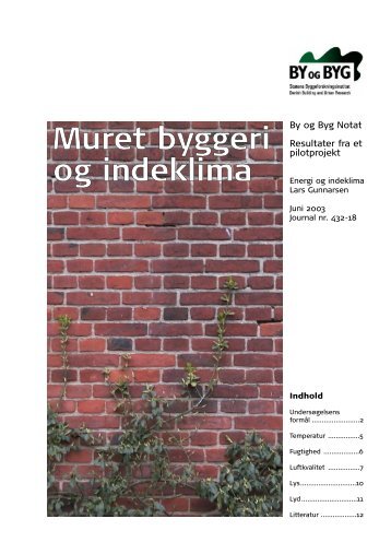 Muret byggeri og indeklima - tænk-i-tegl.dk