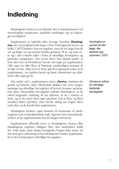 Huntingtons chorea – en orientering - Landsforeningen Huntingtons ...