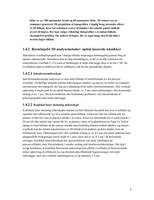 Karakterisering af overflader