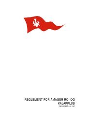ARK's Reglement - Amager Ro- og Kajakklub