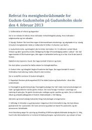 Referat - Gudum-Gudumholm-Lillevorde Pastorat