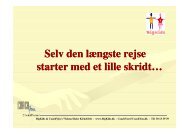 Selv den længste rejse starter med et lille skridt… starter med et lille ...