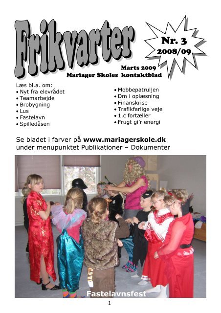 Frikvarter Marts 2009 - Mariager Skole