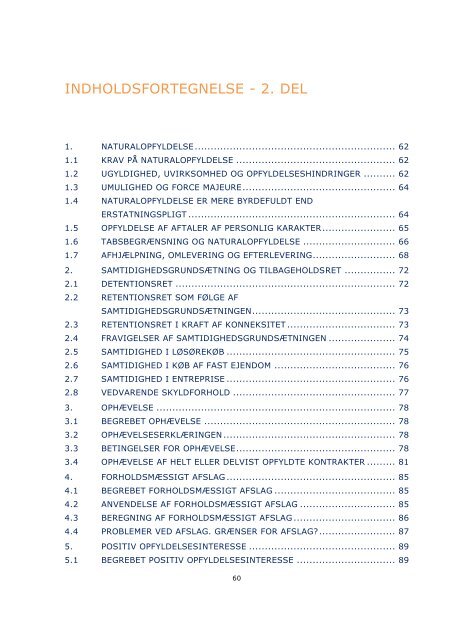 Kompendium - Obligationsret - ULH-11 - Brinth & Hillerup