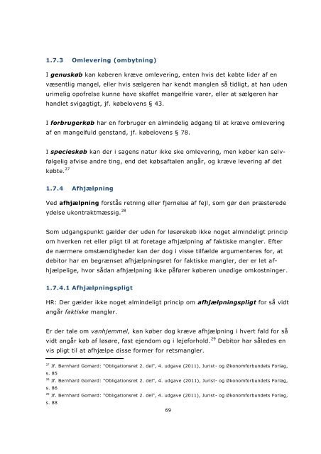 Kompendium - Obligationsret - ULH-11 - Brinth & Hillerup