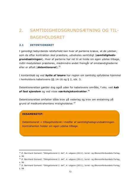 Kompendium - Obligationsret - ULH-11 - Brinth & Hillerup