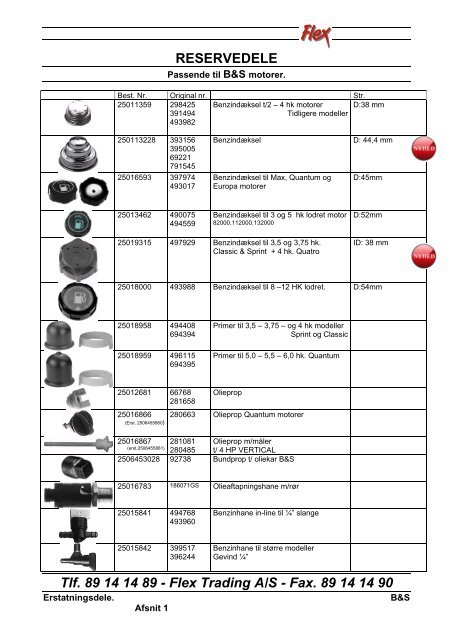 Flex Trading Briggs & Stratton Dele