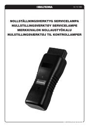 NOLLSTÄLLNINGSVERKTYG SERVICELAMPA ... - Biltema