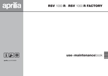 rsv 1000 r - rsv 1000 r factory - Aprilia Brand - After-Sales Website