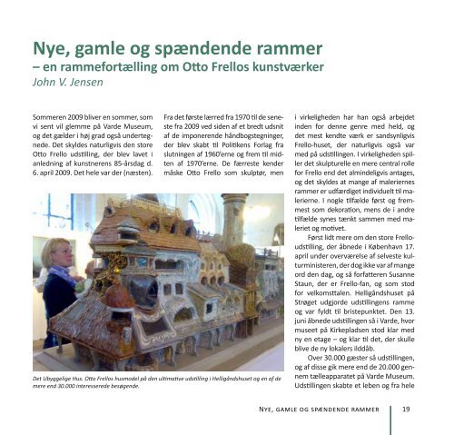 Artikel om Otto Frellos rammer fra museets årbog ... - Varde Museum