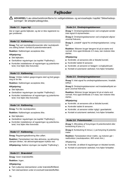 INSTRUKTIONSBOG - Maritim Slip & Motor AS