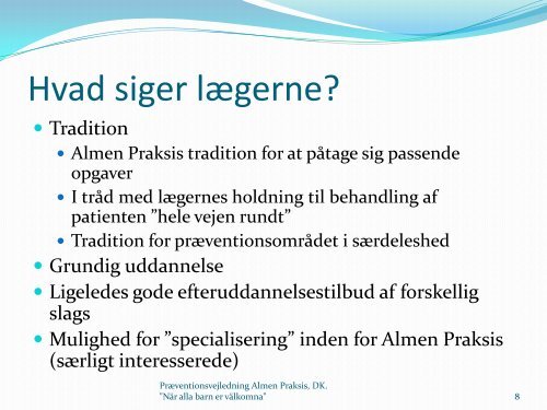 Præventionsvejledning i Almen Praksis i Danmark - Hivportalen