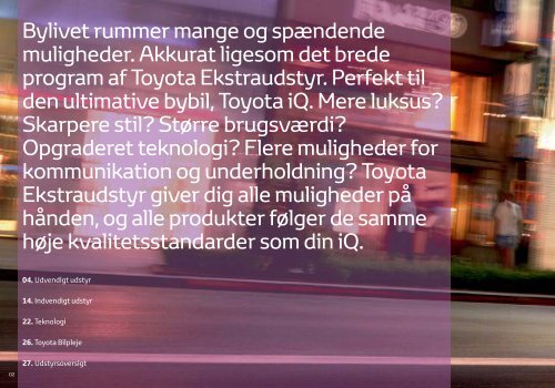 iQ Ekstraudstyr - Toyota Via Biler