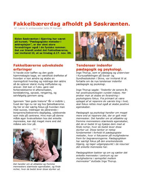 Fakkelbærerdag afholdt på Søskrænten.