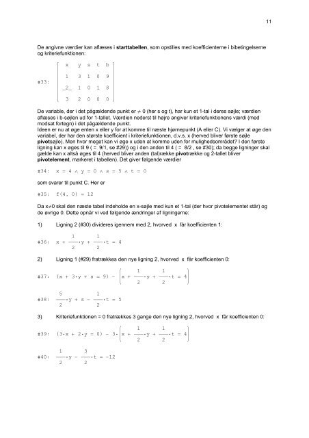 Lineær programmering - Matematik og naturfag i verdensklasse