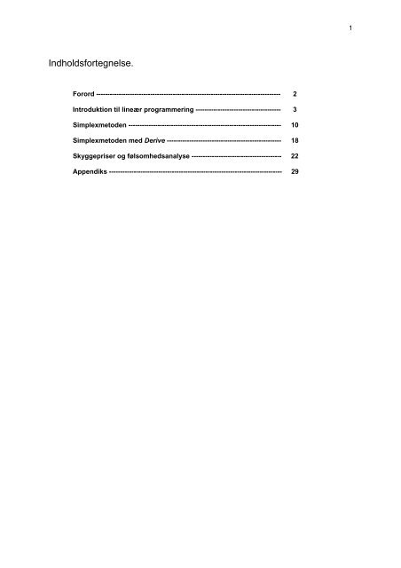 Lineær programmering - Matematik og naturfag i verdensklasse