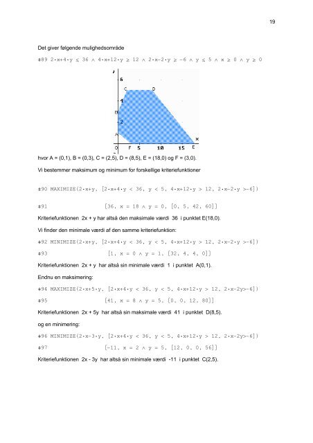 Lineær programmering - Matematik og naturfag i verdensklasse