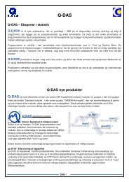 Q-DAS nye produkter - Metrologic