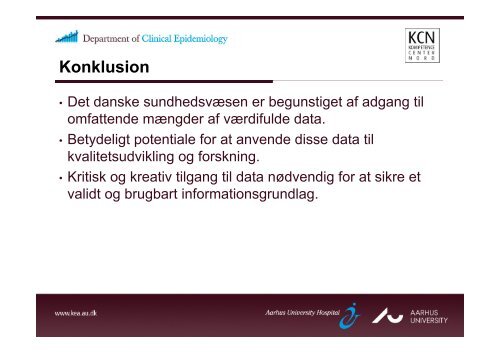 Hvilke data er tilgængelige i dag, hvor gode er de - DSKS - Dansk ...